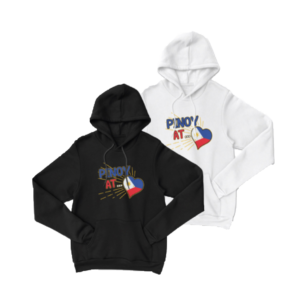 Pinoy at Heart hoodies - black or white