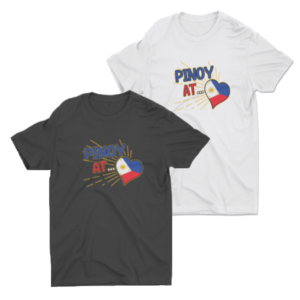 Pinoy at Heart tshirt - black or white
